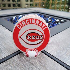 Cincinnati Reds Coaster Set - 3D Printed - (Set of 4)